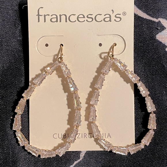 Francesca's Collections Jewelry - Francesca’s cubic zirconia dangle earrings
